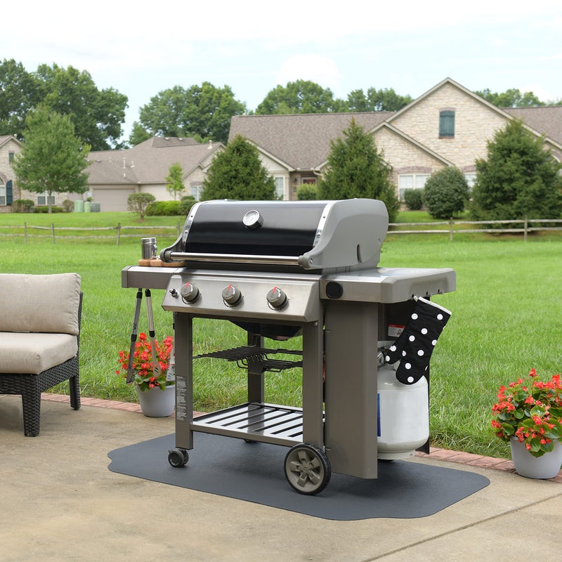 GRILLTEX 9M-110-30C-4L Protective Spills and Splatters Deck and Patio Mat, 30" x 48", Black - Image 5